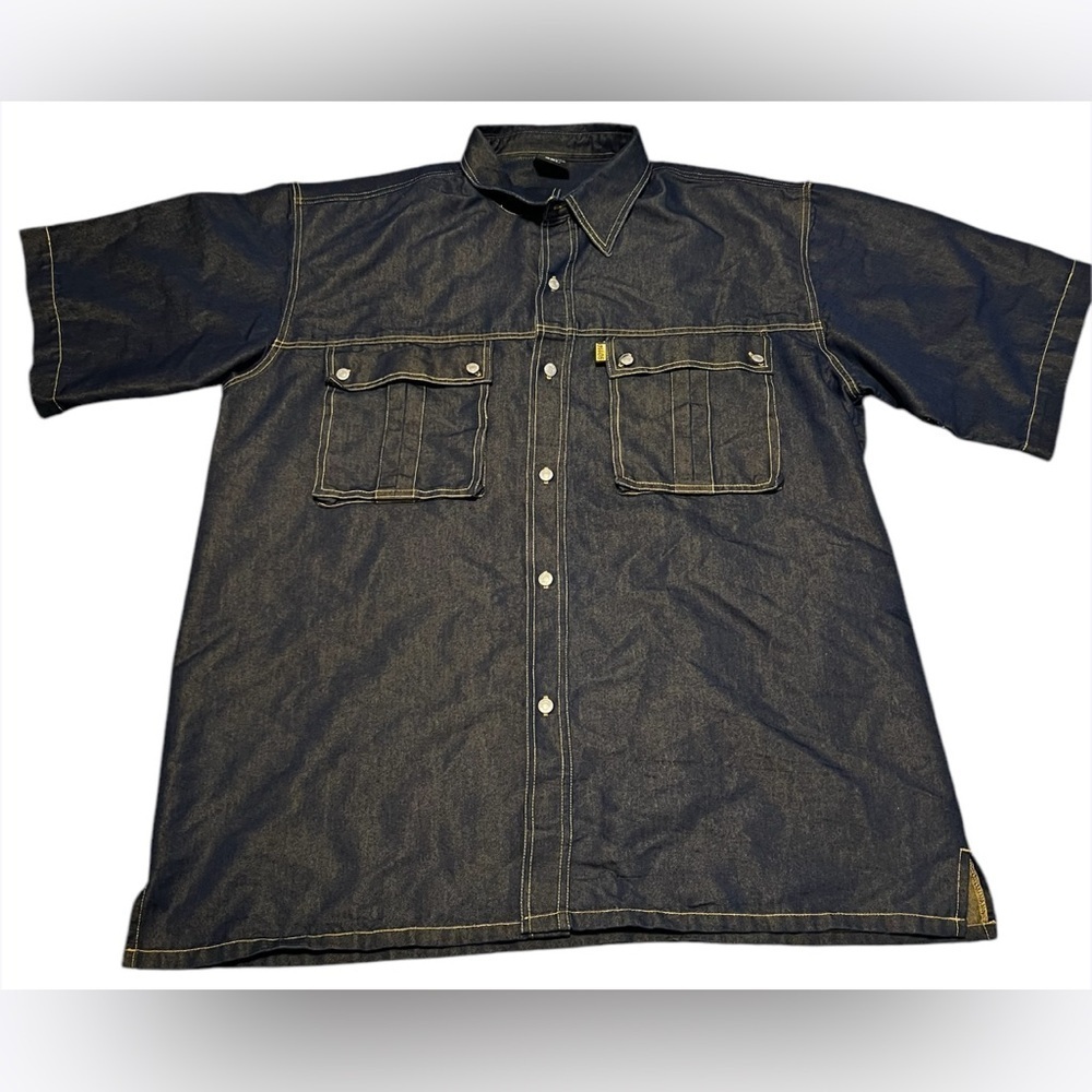 Vintage Delf Jean Denim Button Down Shirt